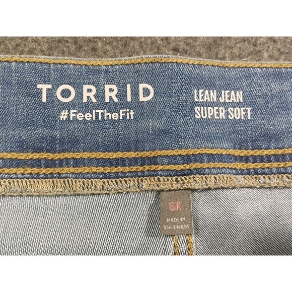 Torrid Jean Skinny Blue Super Soft Mid Rise Pull-on Jeggings Meteor size 6R - Picture 11 of 15